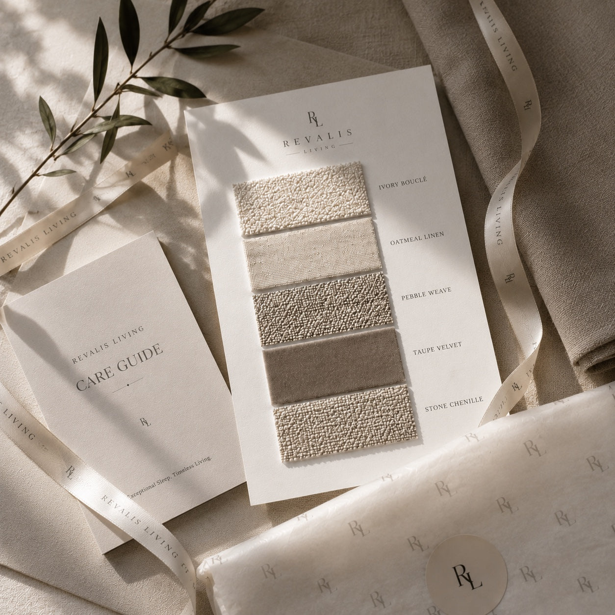 Revalis Living fabric samples