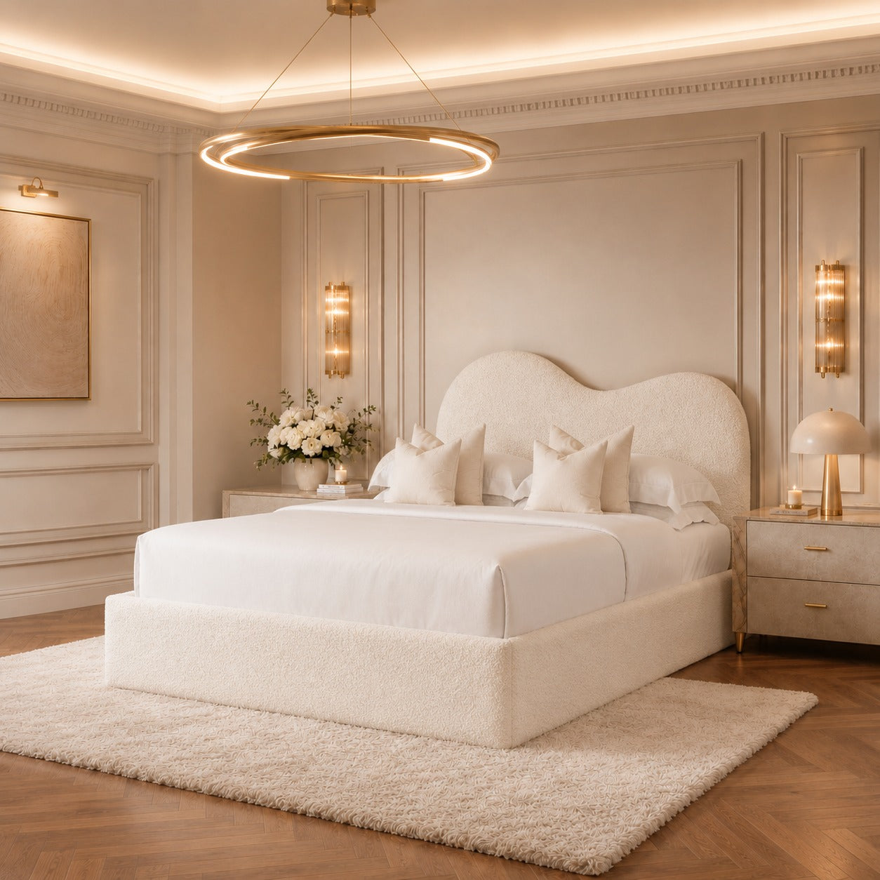 The Lune Boucle Bed