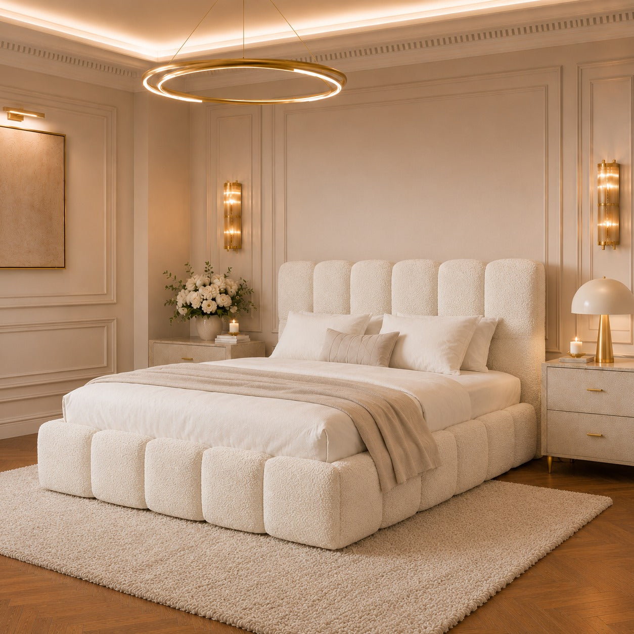 A Revalis Living upholstered bed