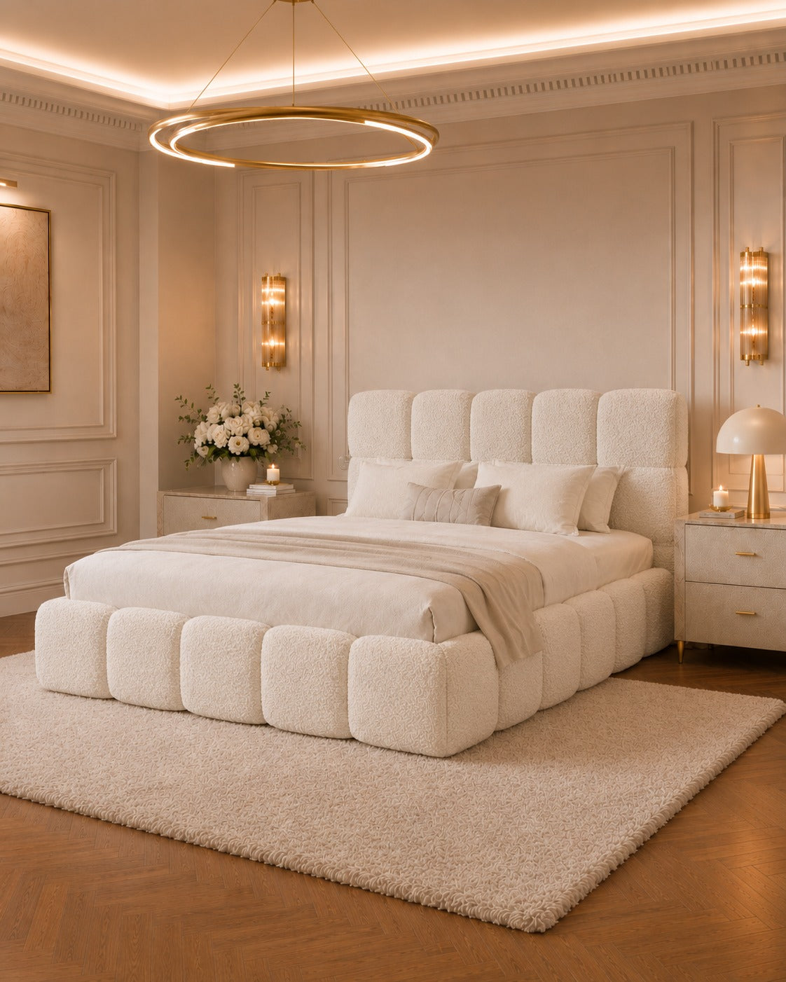 A Revalis Living bed in a calm bedroom